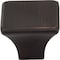 Jeffrey Alexander 1-1/4" Overall Length Brushed Oil Rubbed Bronze Square Marlo Cabinet Knob 972L-DBAC - alternate 5